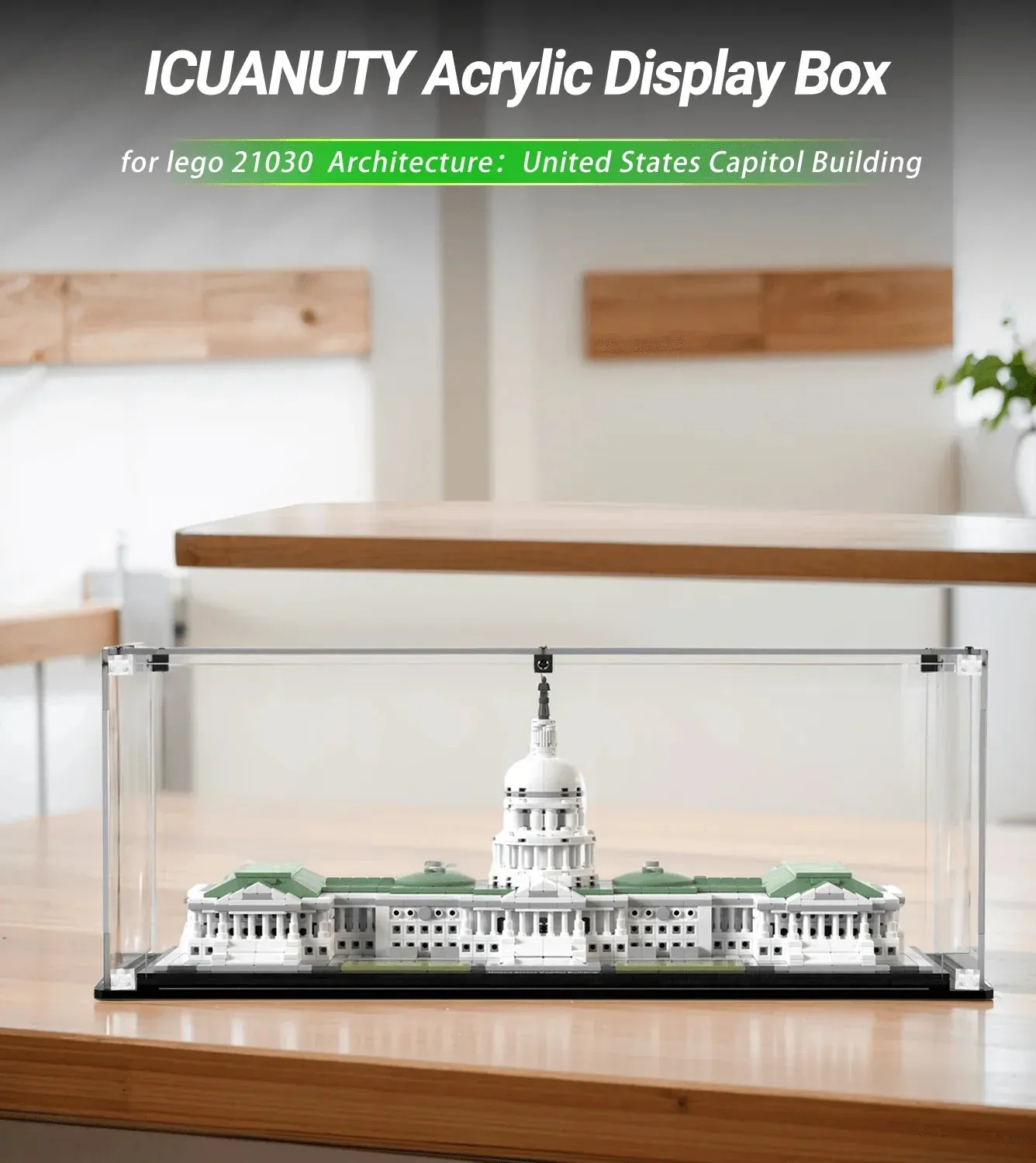 Display Case for Lego Architecture United States Capitol Building 21030 — 2
