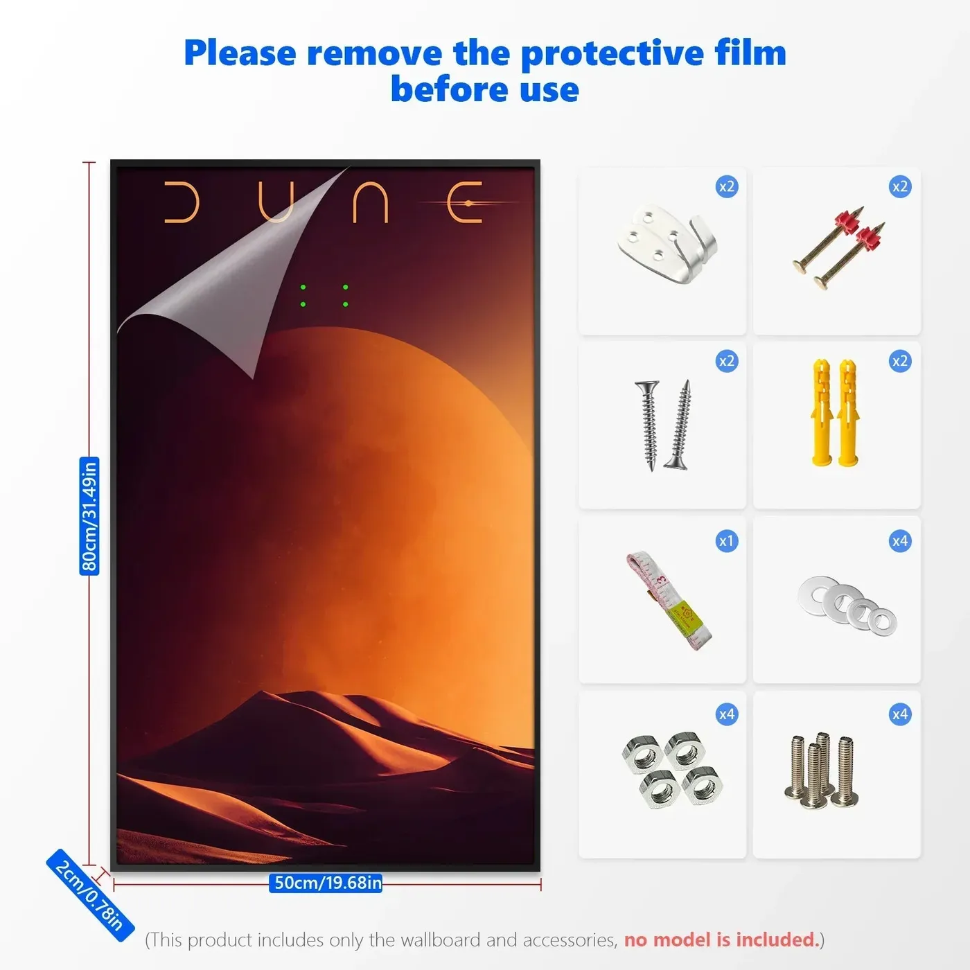 Wand-Displayrahmen für LEGO Icons Dune Atreides Royal Ornithopter 10327 — 5