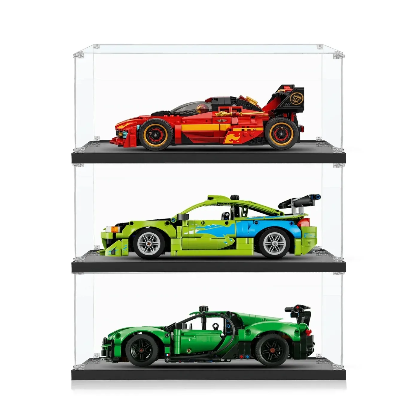 Eksponavimo dėžė LEGO® Technic™ Bugatti (42241), Mitsubishi Eclipse (42229) ir NINJAGO® Ninja Charger (71867) — 2