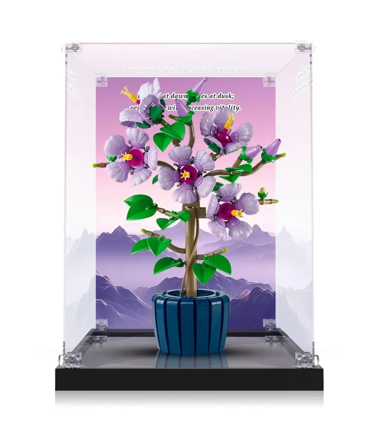 Display case for LEGO The Botanical Collection Hibiscus 10372