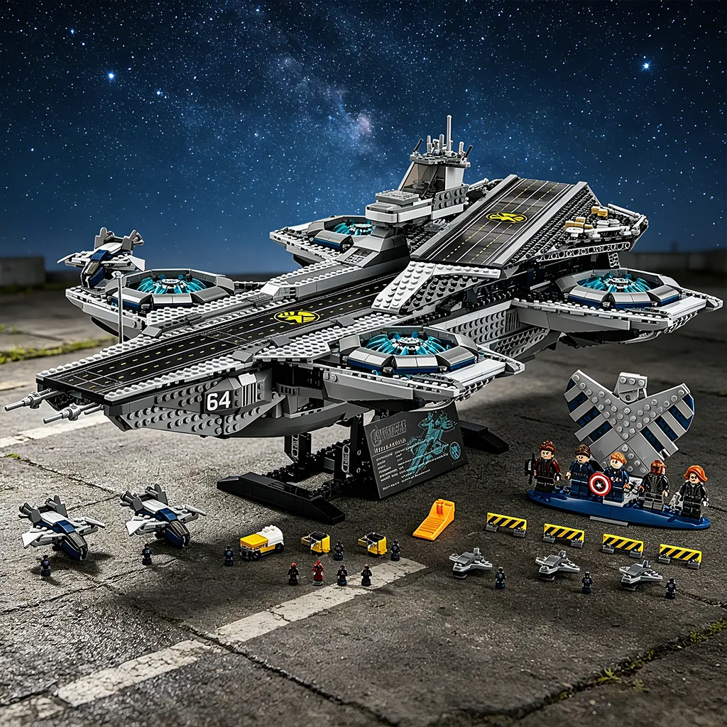 Assemble the Ultimate Fleet: How to Display the LEGO® Marvel Helicarriers (76042 & 76295)