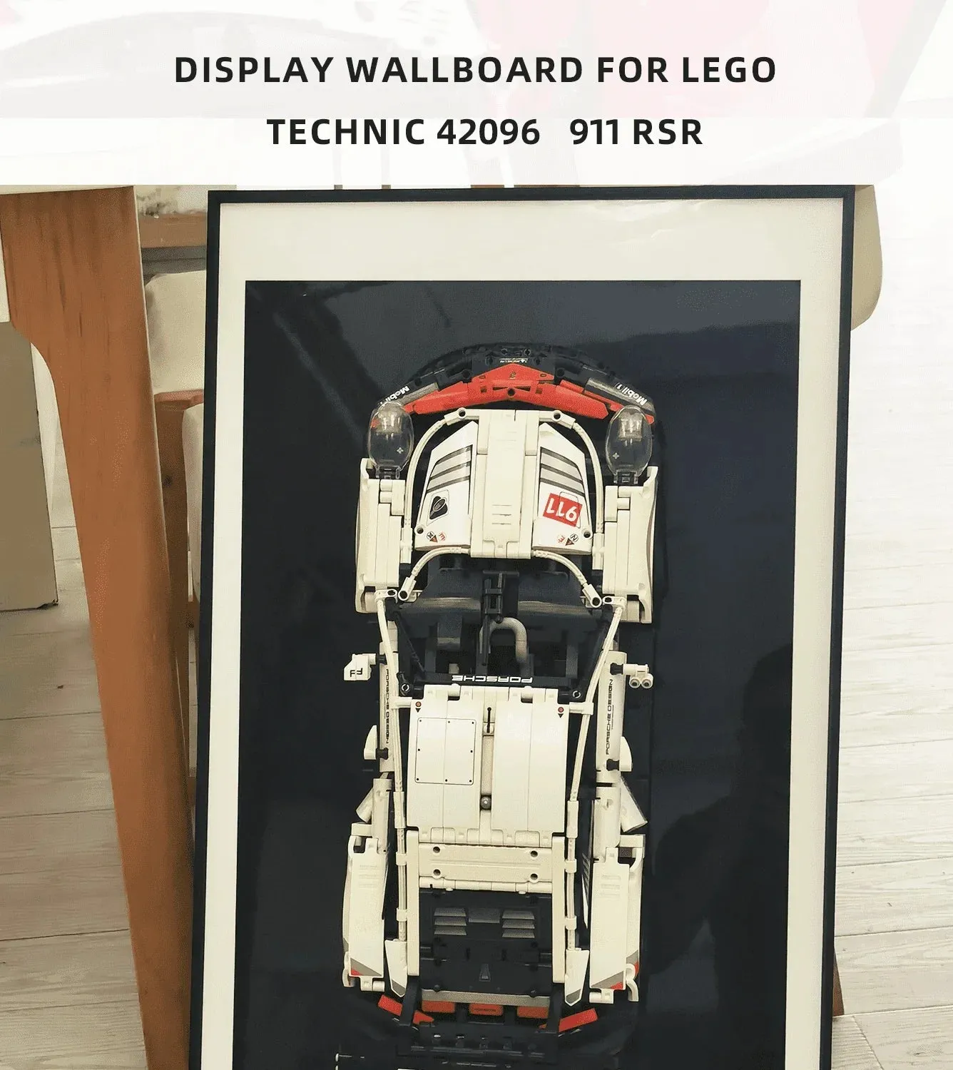 Väggfäste för exponering av LEGO 42096 Technic™ Porsche 911 RSR — 7
