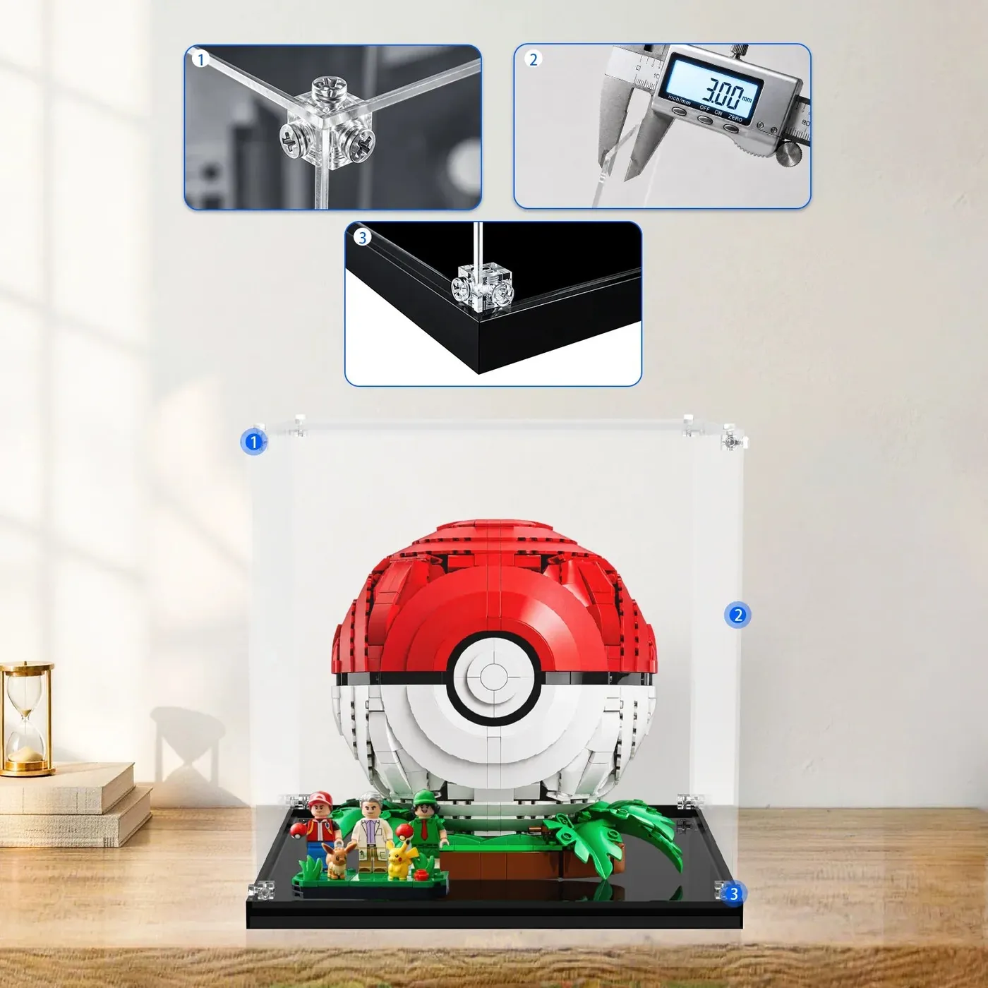 Akrilinė eksponavimo dėžė LEGO Pokémon Iconic Trainer Moments Poké Ball 72154 — 18
