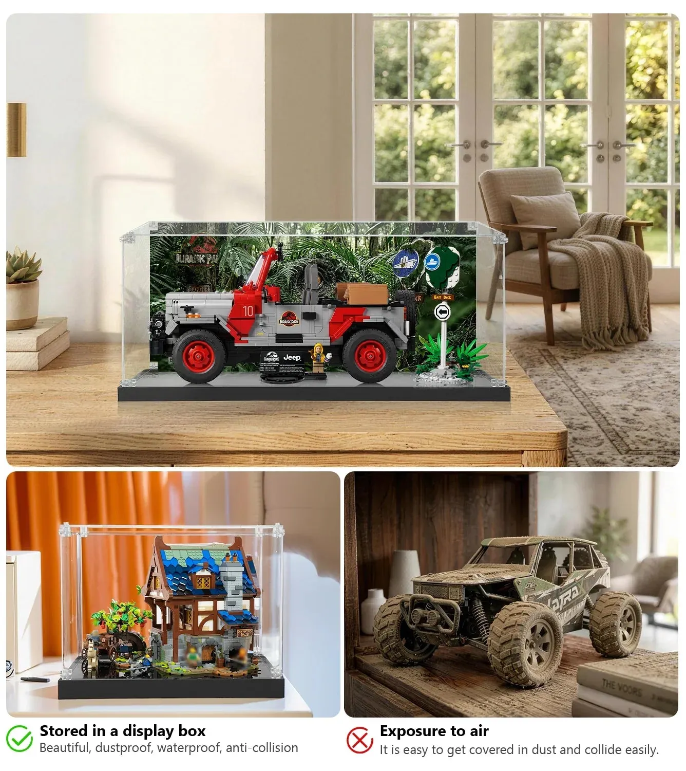 Vitrine für LEGO® Jurassic Park Jeep® Wrangler (77984) — 8