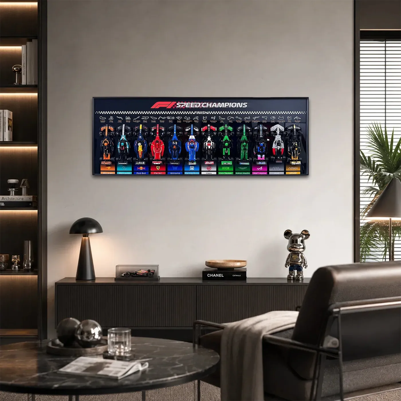 Display Wall Frame for LEGO Speed Champions F1 Series 12-in-1 / Horizontal — 9