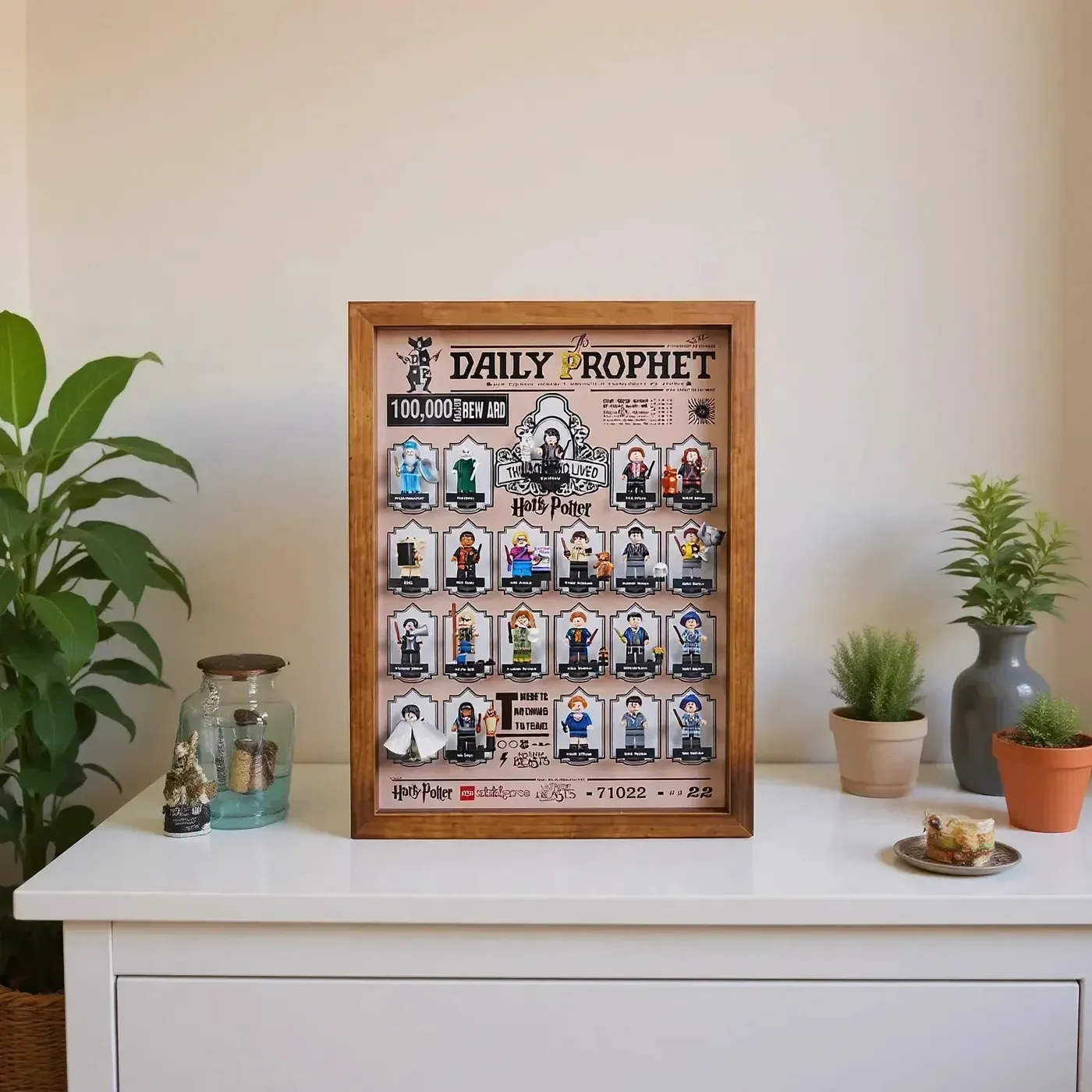 Display picture frame for LEGO® Minifigures 71022 71028 71030 71050 71047 - KABO