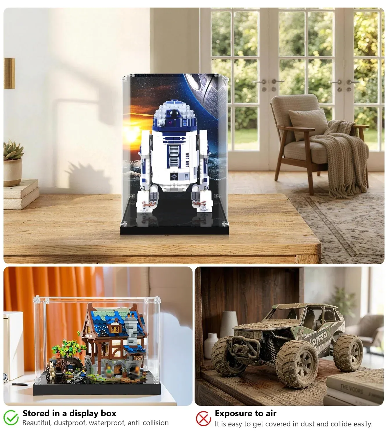 Gablota ekspozycyjna do LEGO Buildable R2-D2 75379 — 12