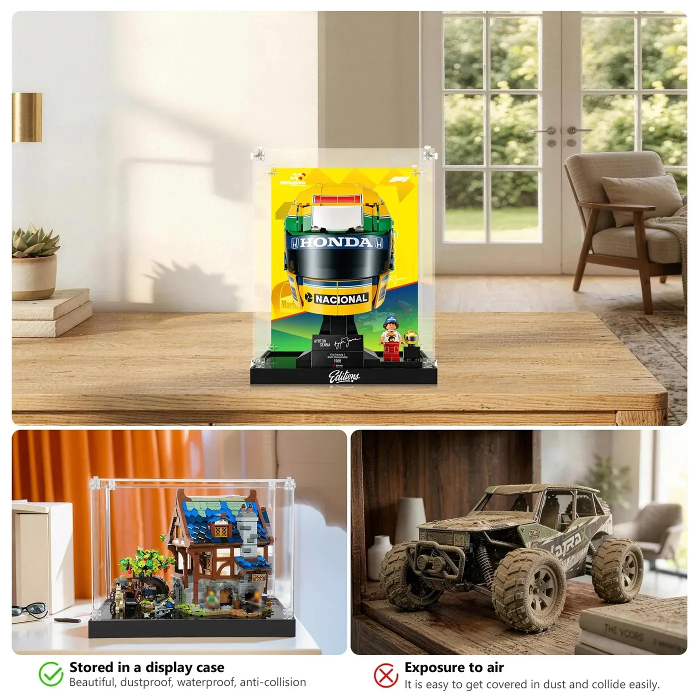 Vitrine für LEGO® Editions Ayrton Senna Helmet 43024 — 8
