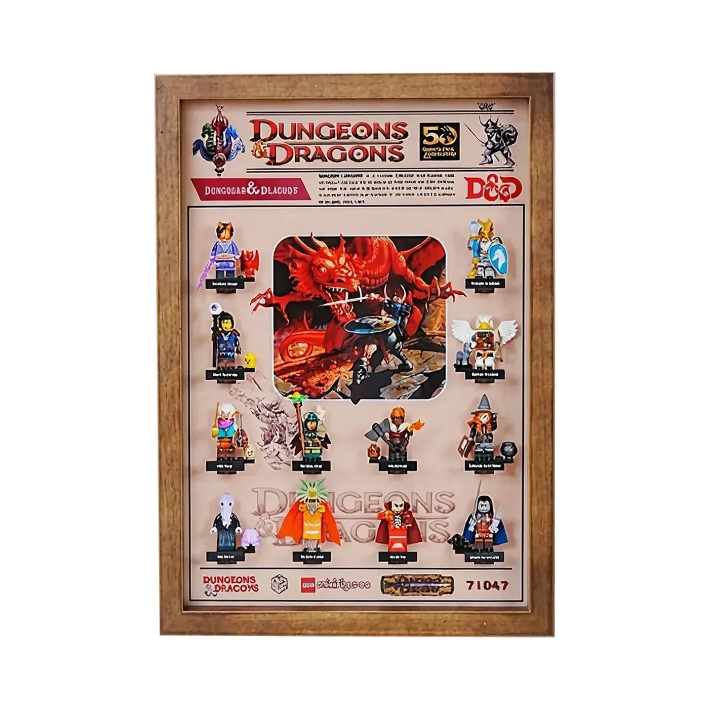 Bilderrahmen-Display für LEGO® Minifiguren 71022 71028 71030 71050 71047 — 25