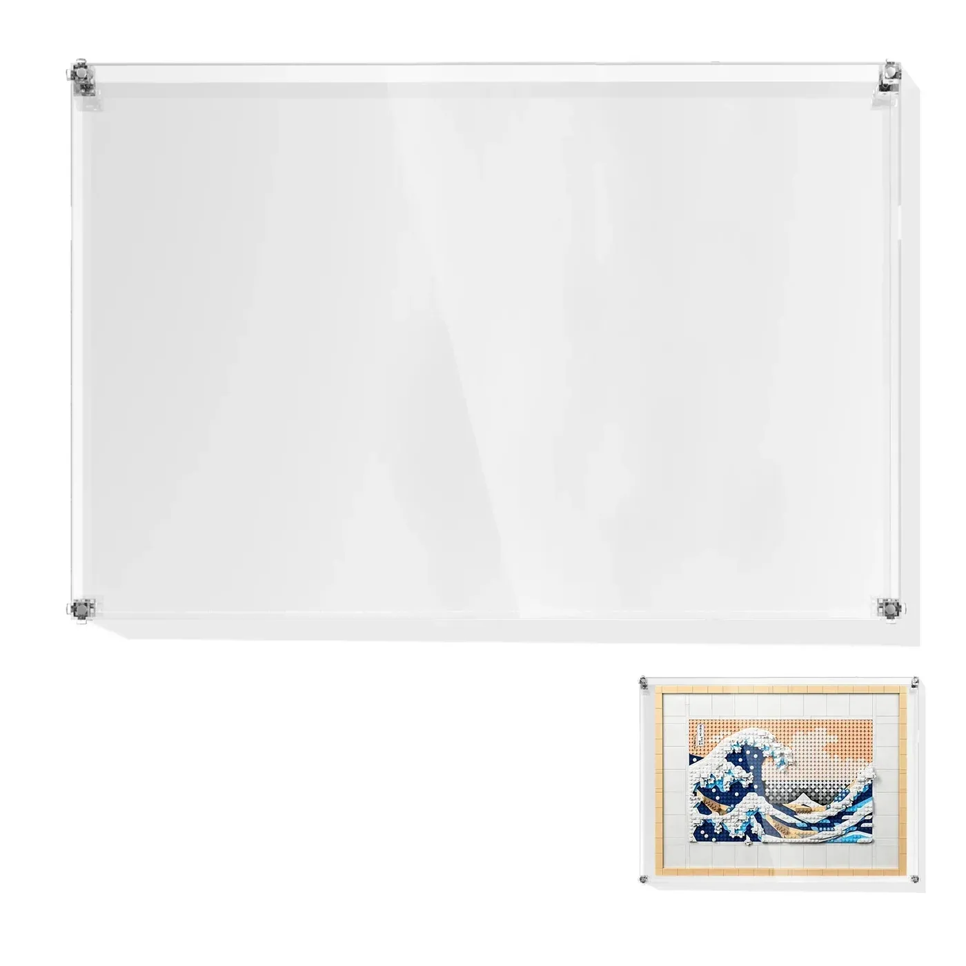 Premium-Wandvitrine für LEGO® Art Hokusai – The Great Wave 31208 — 2