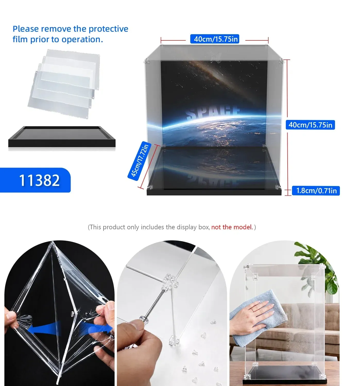 Vitrine für LEGO® Icons Hubble Space Telescope 11382 — 5