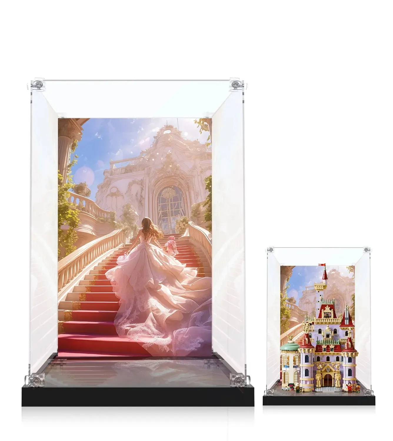 Display case for LEGO® Disney Beauty and the Beast Castle 43263 — 2