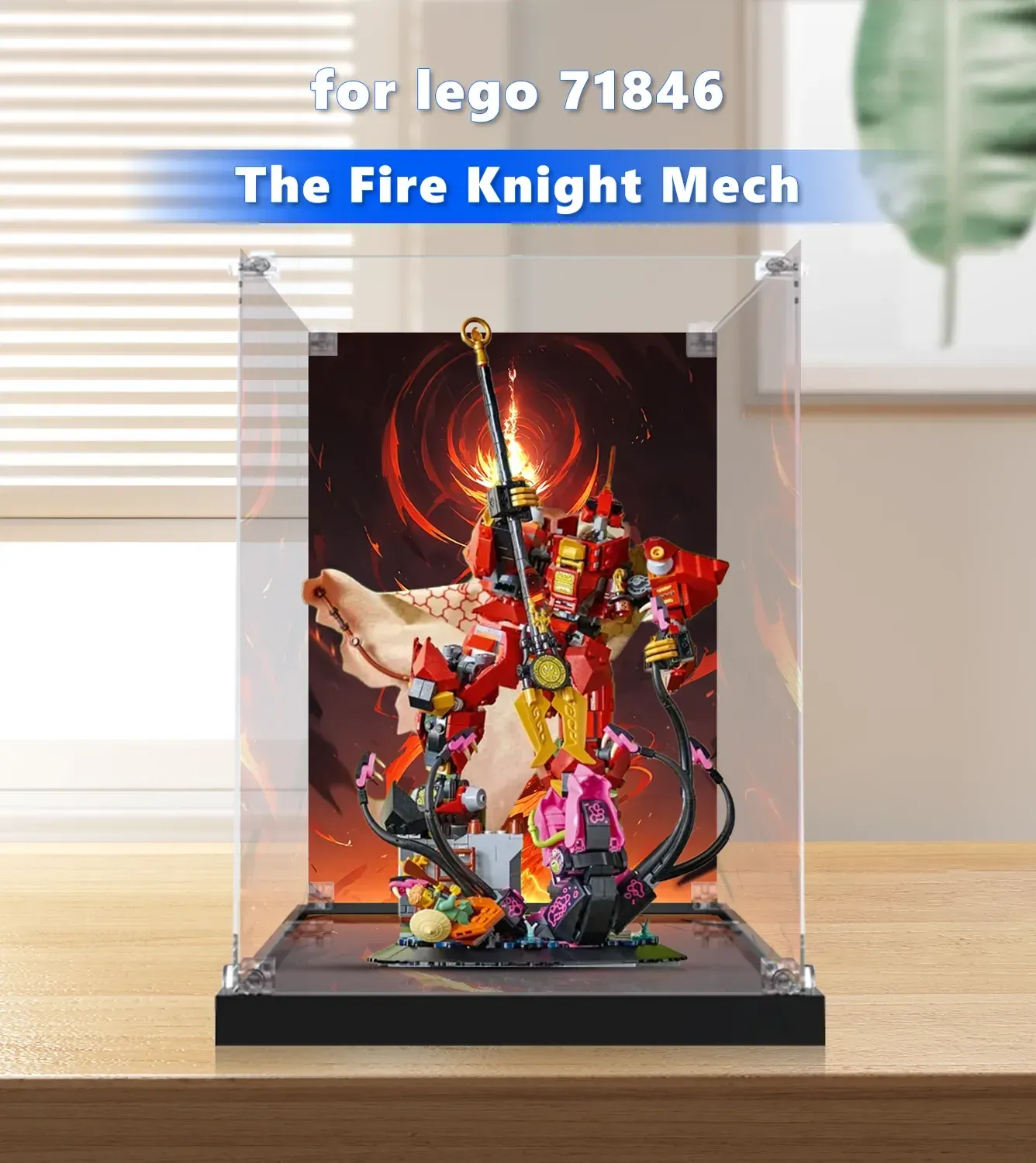 Display case for LEGO® NINJAGO® The Fire Knight Mech 71846 — 2