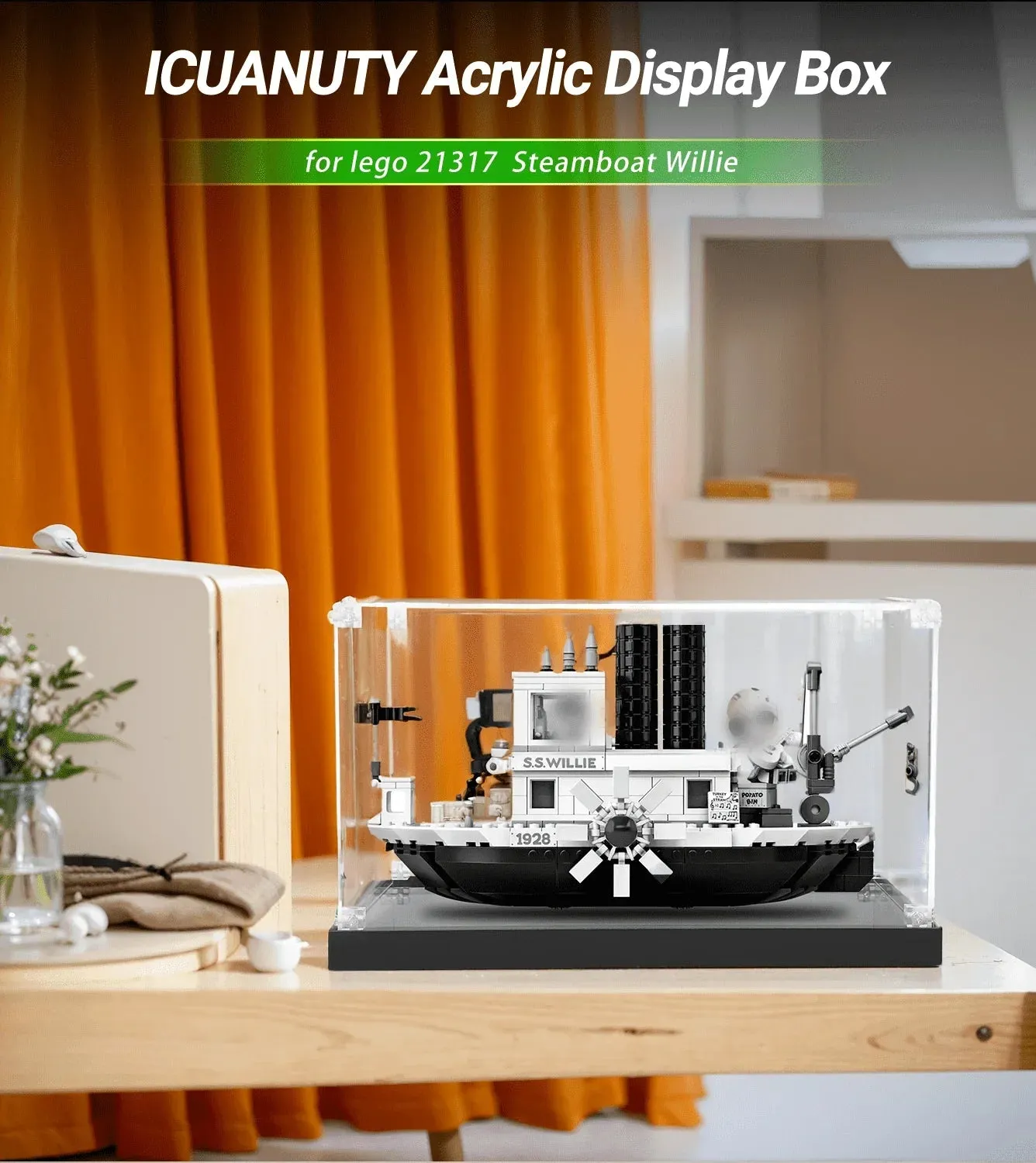 Vitrine für Lego ideas Steamboat Willie 21317 — 3