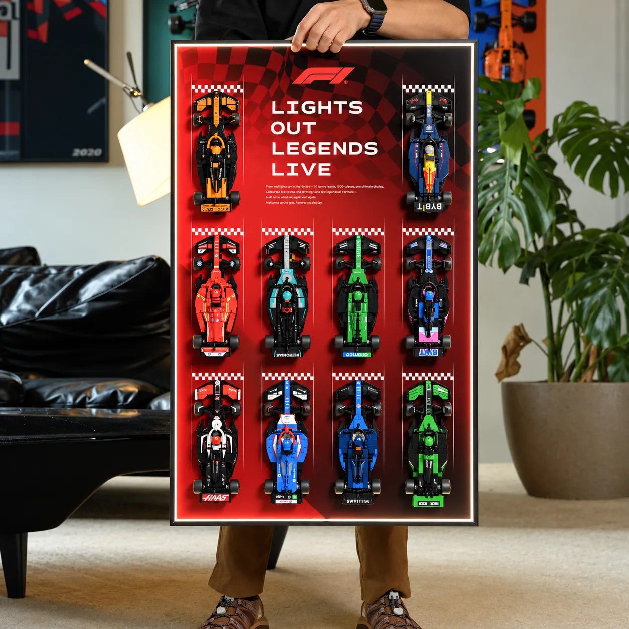 Wall Display Frame for LEGO® Speed Champions F1 Series
