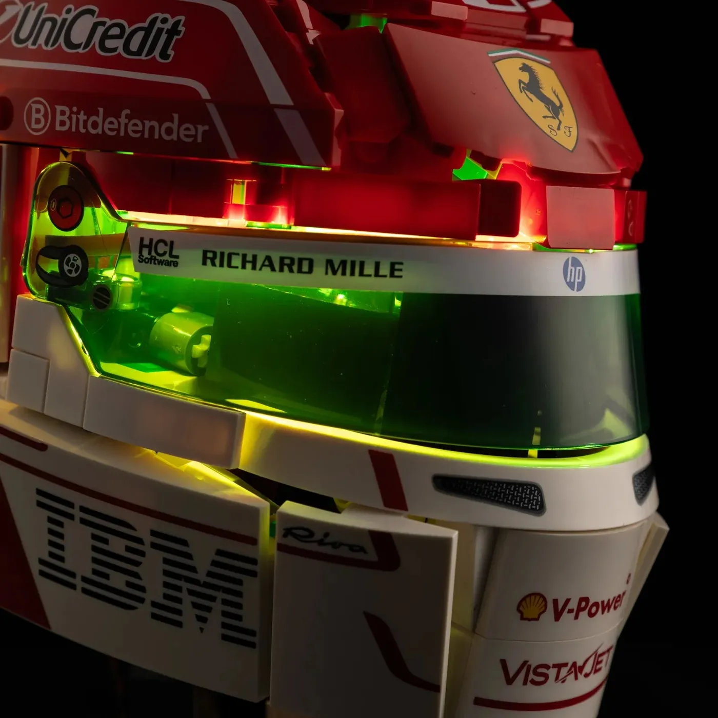 Zestaw oświetlenia Premium kompatybilny z LEGO® Editions Scuderia Ferrari HP Charles Leclerc Helmet 43014 — 22
