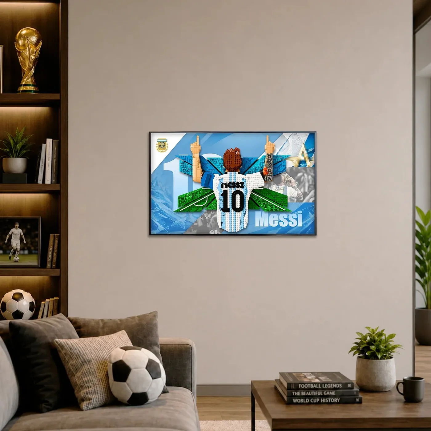 Sieninis eksponavimo rėmas LEGO® Editions Lionel Messi – Celebration 43018 — 3