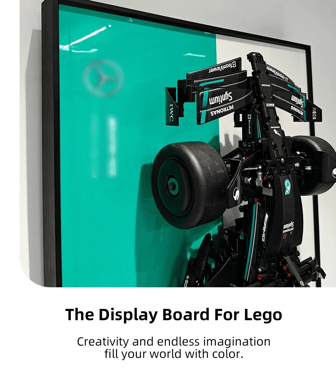 Väggmonterad displayram för Lego Technic™ Mercedes-AMG F1 W14 E Performance (42171) — 11