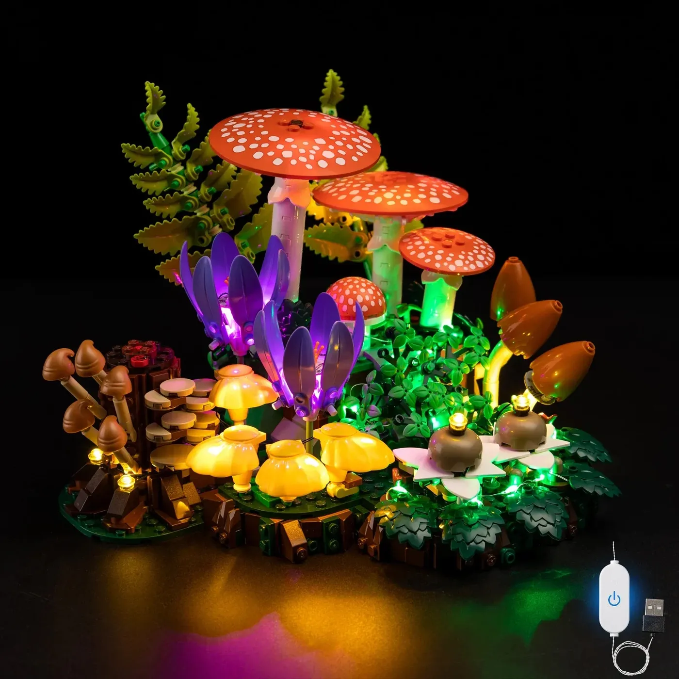 Premium Light Kit Compatible with LEGO Botanicals Woodland Mushrooms 11505 — 3