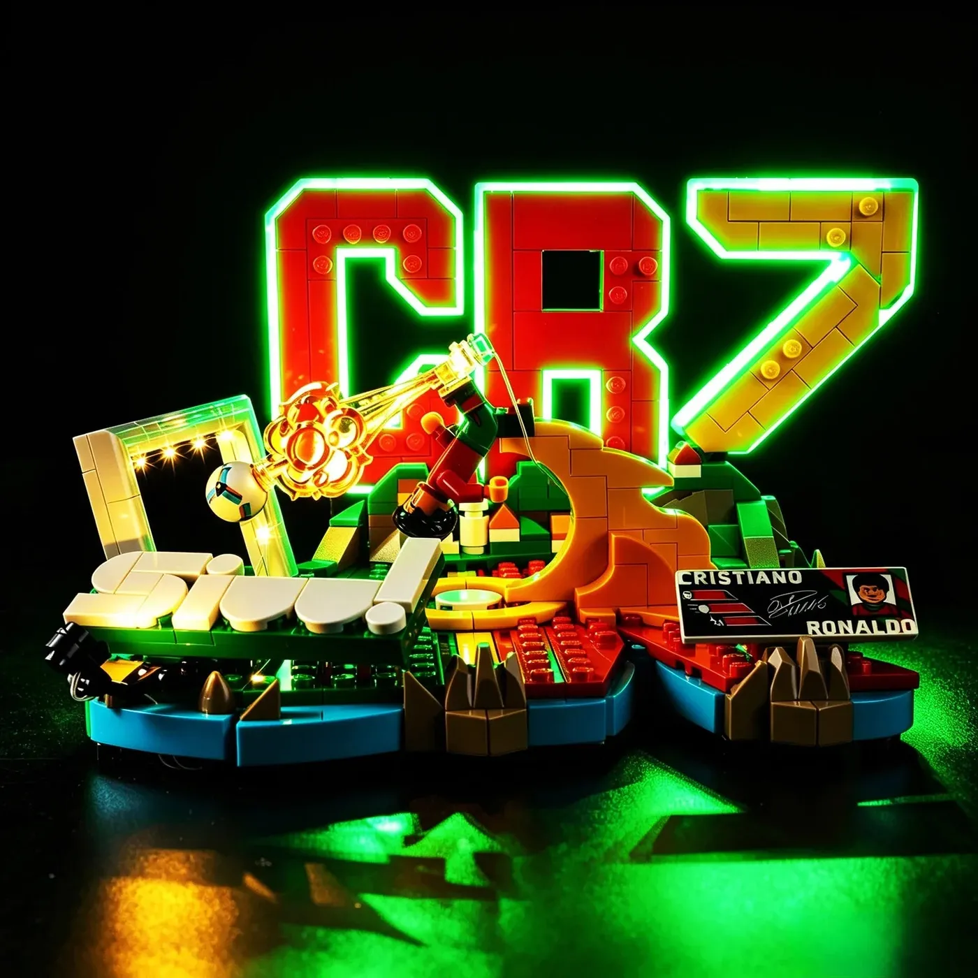 Premium apšvietimo rinkinys, suderinamas su LEGO® Editions Cristiano Ronaldo – Soccer Highlights 43012 — 10