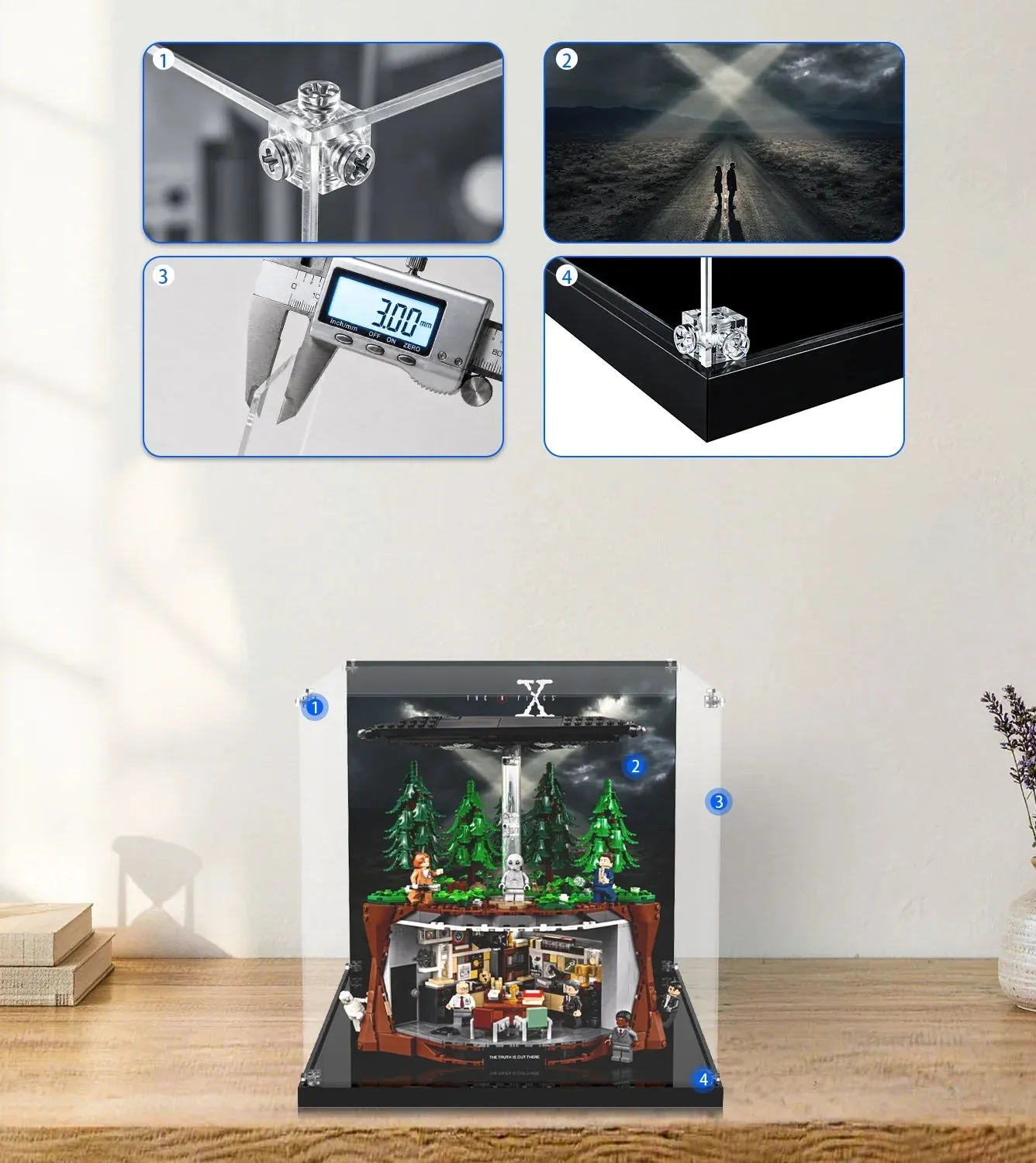 Vitrine für LEGO Ideas The X-Files 21369 — 8