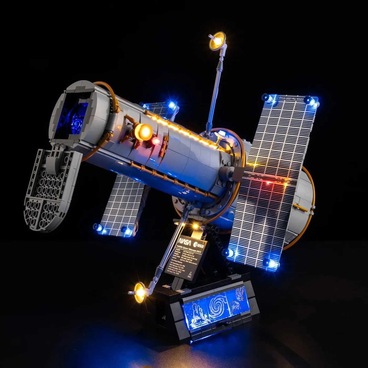Premium-belysningskit kompatibelt med LEGO® Icons Hubble Space Telescope 11382