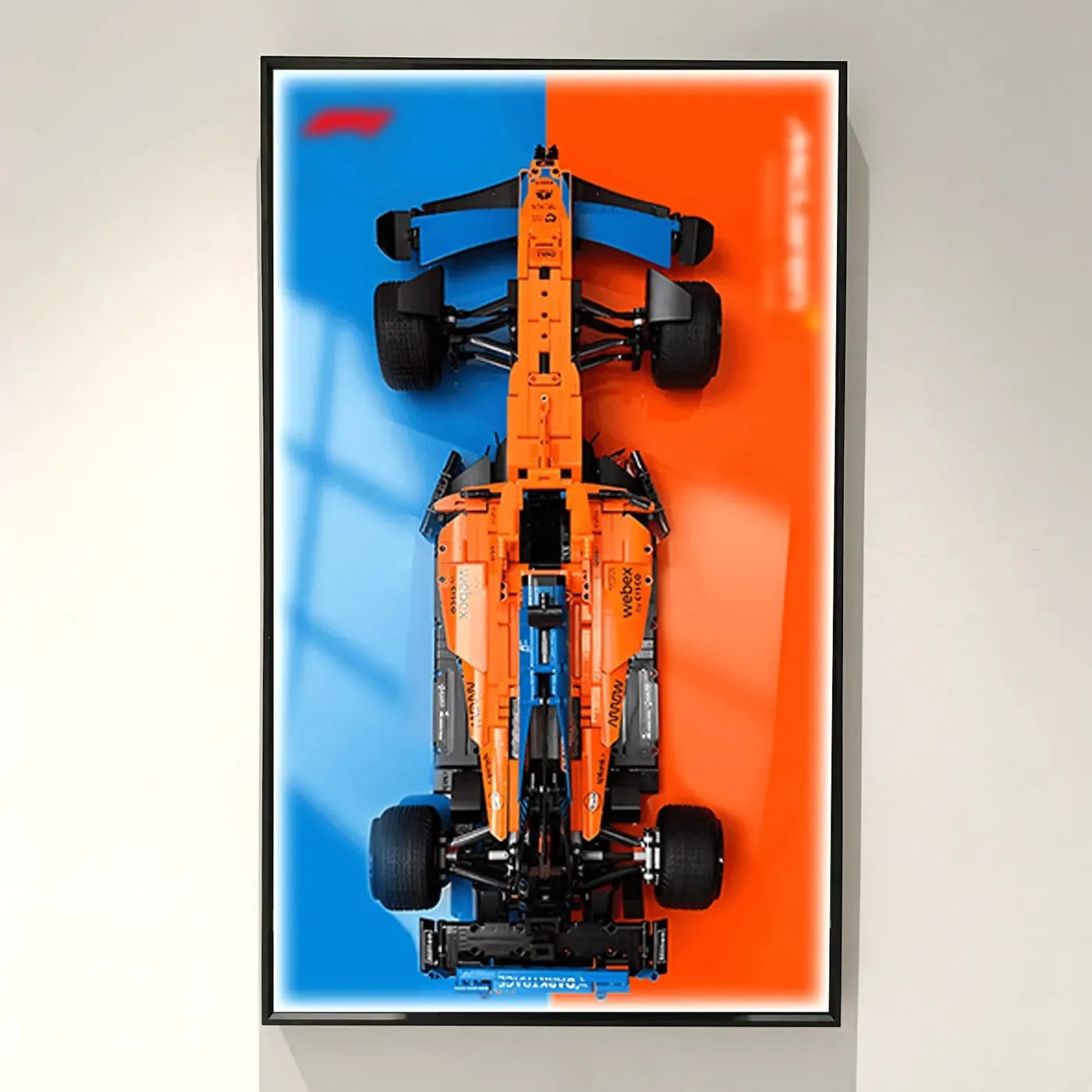 [Seria SpectraFlow] Ramka ekspozycyjna na ścianę do samochodu Lego Technic™ Formula 1™ — 13