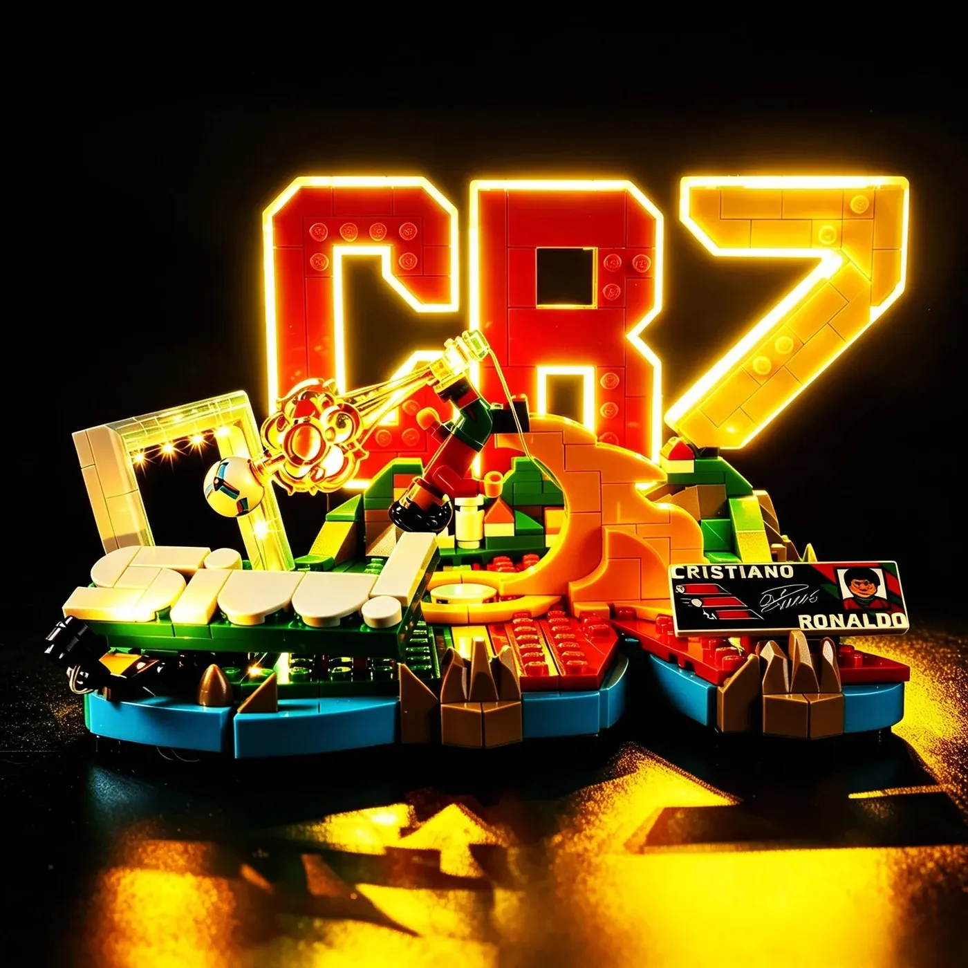 Premium apšvietimo rinkinys, suderinamas su LEGO® Editions Cristiano Ronaldo – Soccer Highlights 43012 — 6