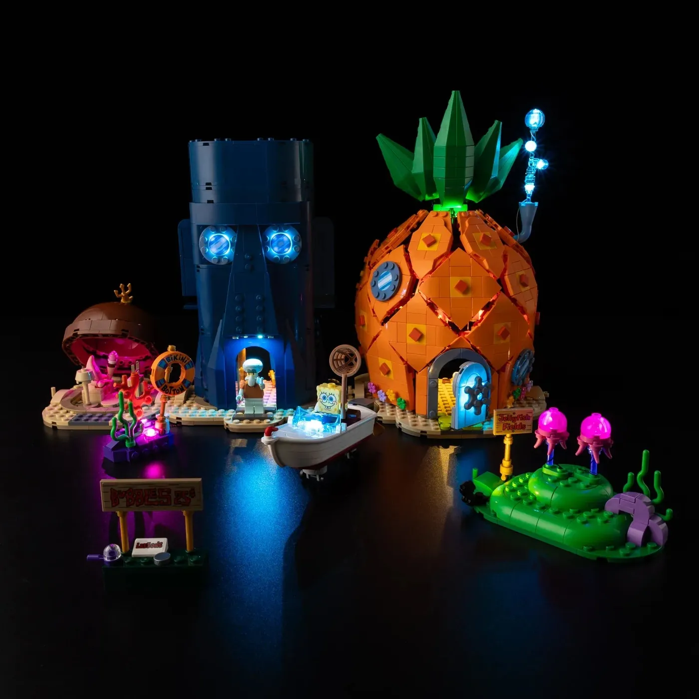 Premium apšvietimo rinkinys, suderinamas su LEGO® Icons SpongeBob SquarePants: Bikini Bottom 11386