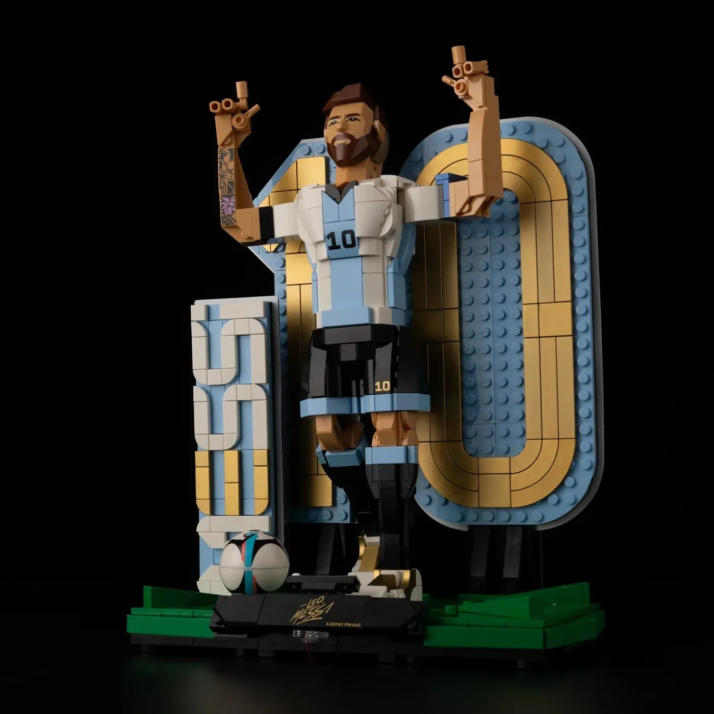 Premium-belysningskit kompatibelt med LEGO® Editions Lionel Messi – Soccer Legend 43015 — 10