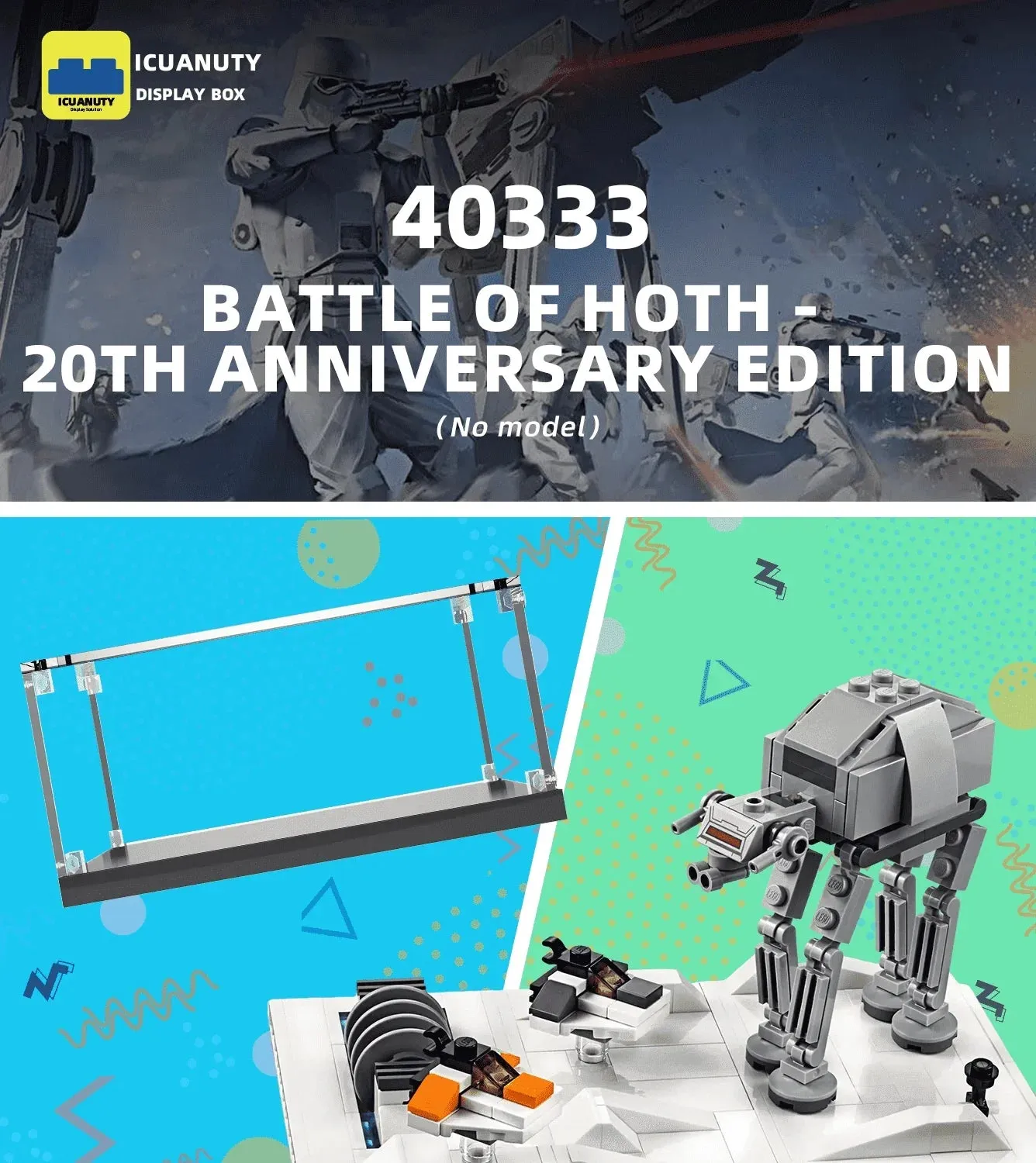 Vitrine für LEGO Battle of Hoth - 20th Anniversary Edition 40333 — 6