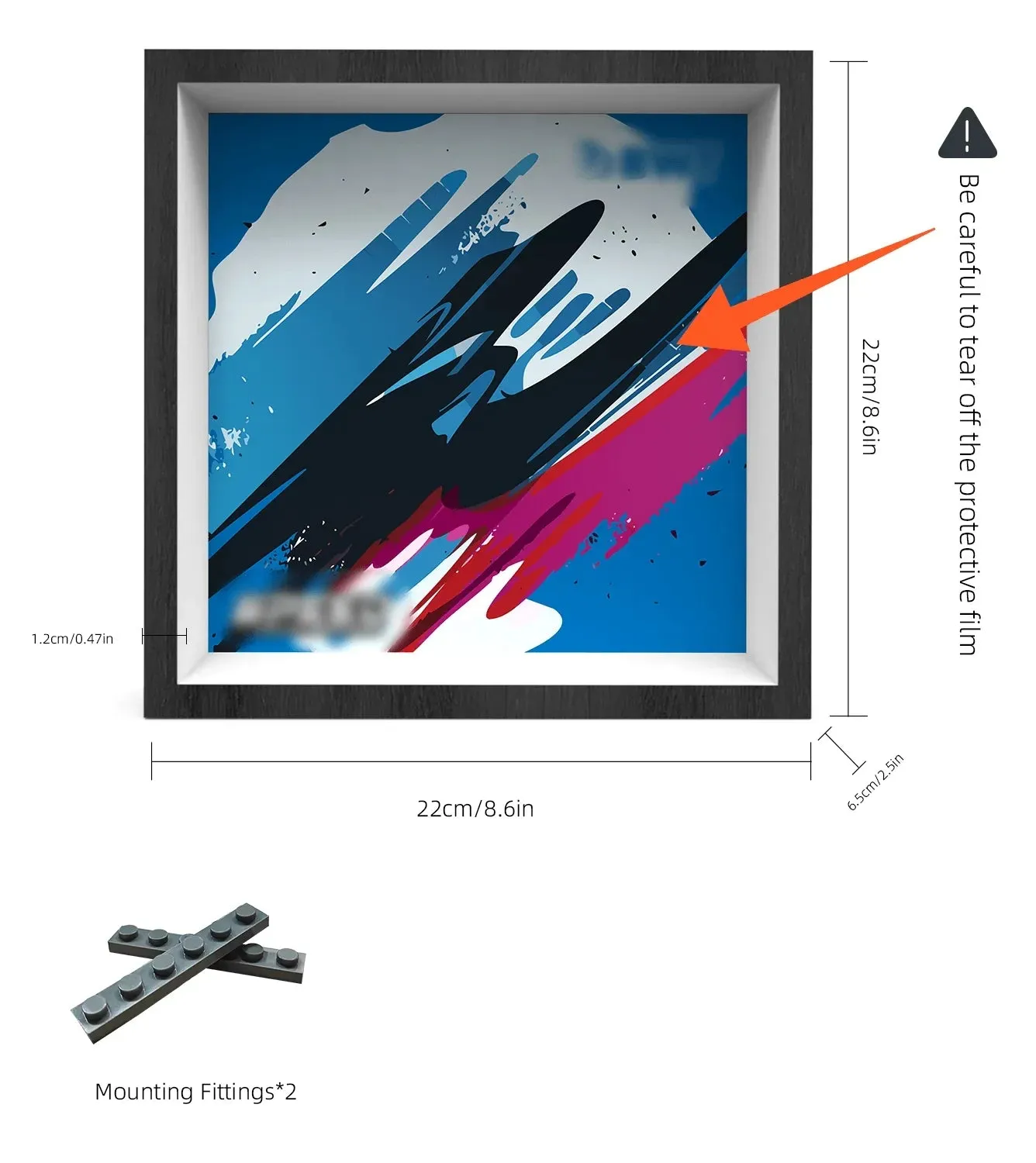 Car Wall Frame for Lego BWT Alpine F1 Team A524 77248 — 2
