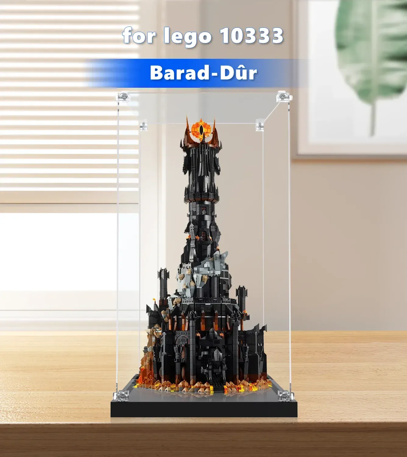 Exklusiv akrylmonter för LEGO® Icons The Lord of the Rings: Barad-dûr™ (10333) — 4