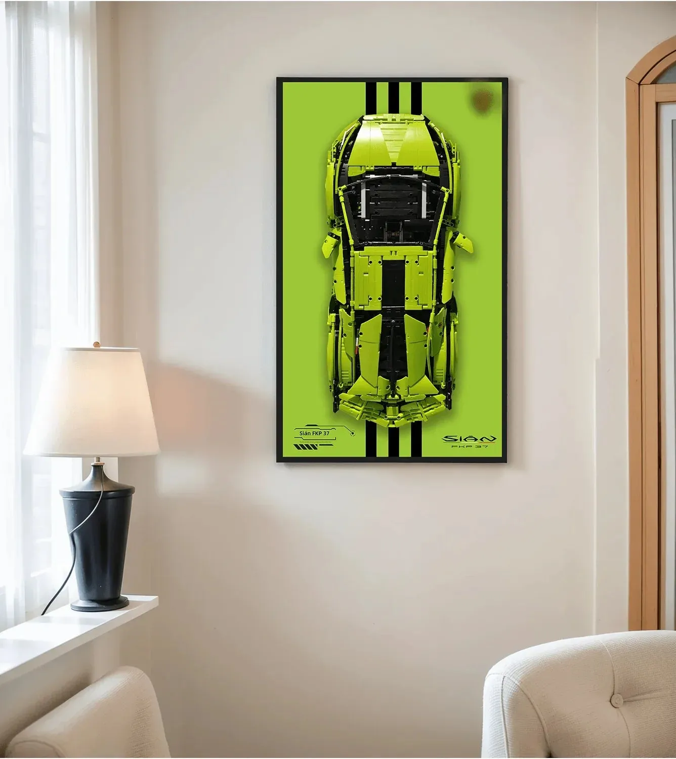 [Seria 3-ICONS] Ramka ekspozycyjna na ścianę do superaut LEGO Technic — 16
