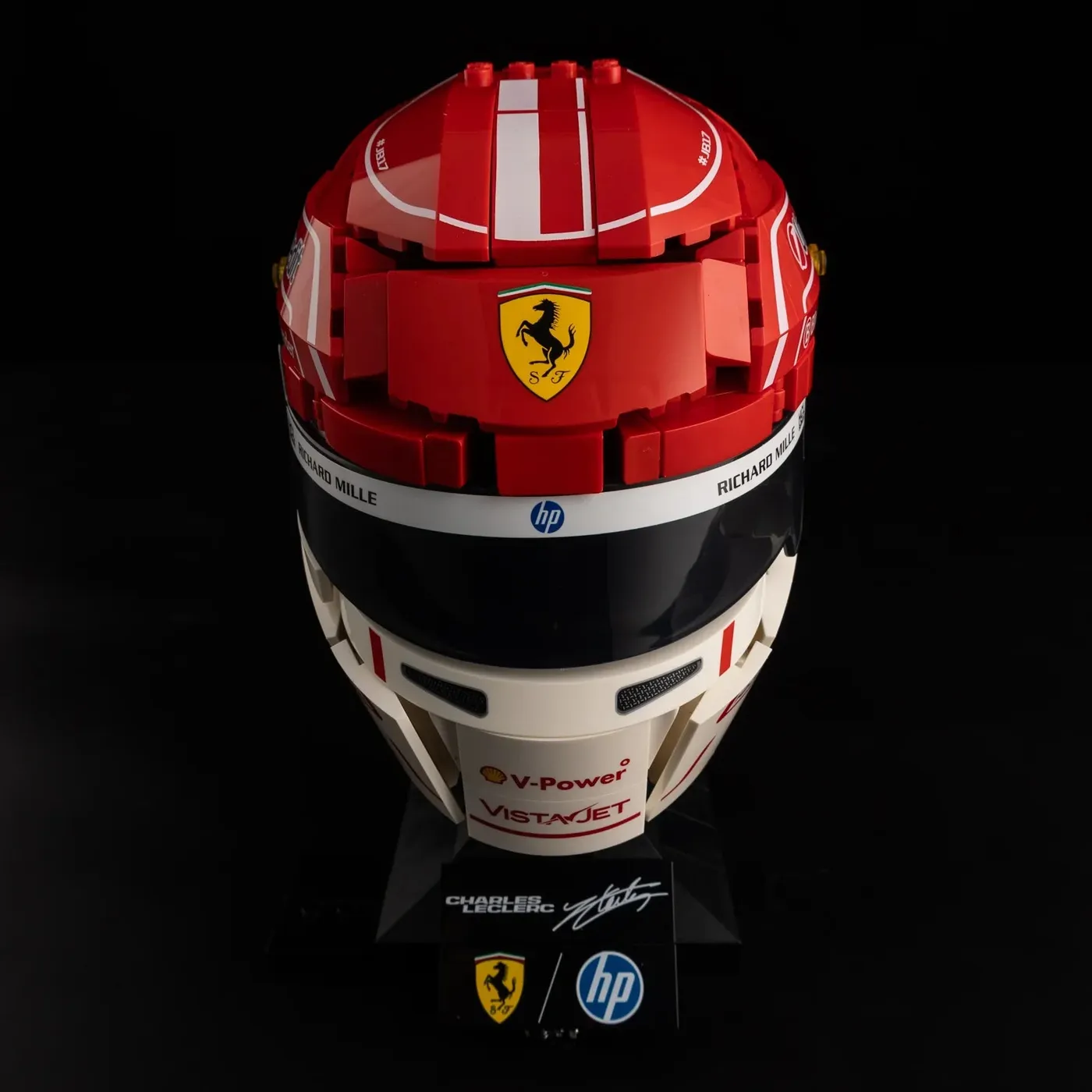 Zestaw oświetlenia Premium kompatybilny z LEGO® Editions Scuderia Ferrari HP Charles Leclerc Helmet 43014 — 15