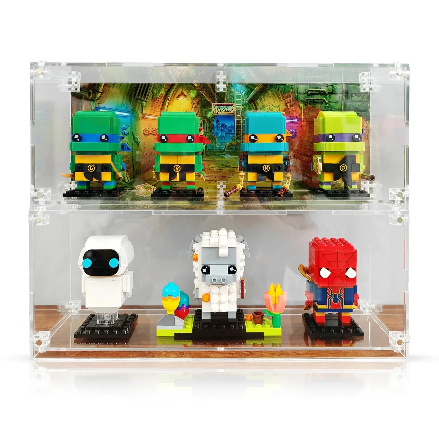Vitrine für LEGO® BrickHeadz™ Teenage Mutant Ninja Turtles 40878 — 3