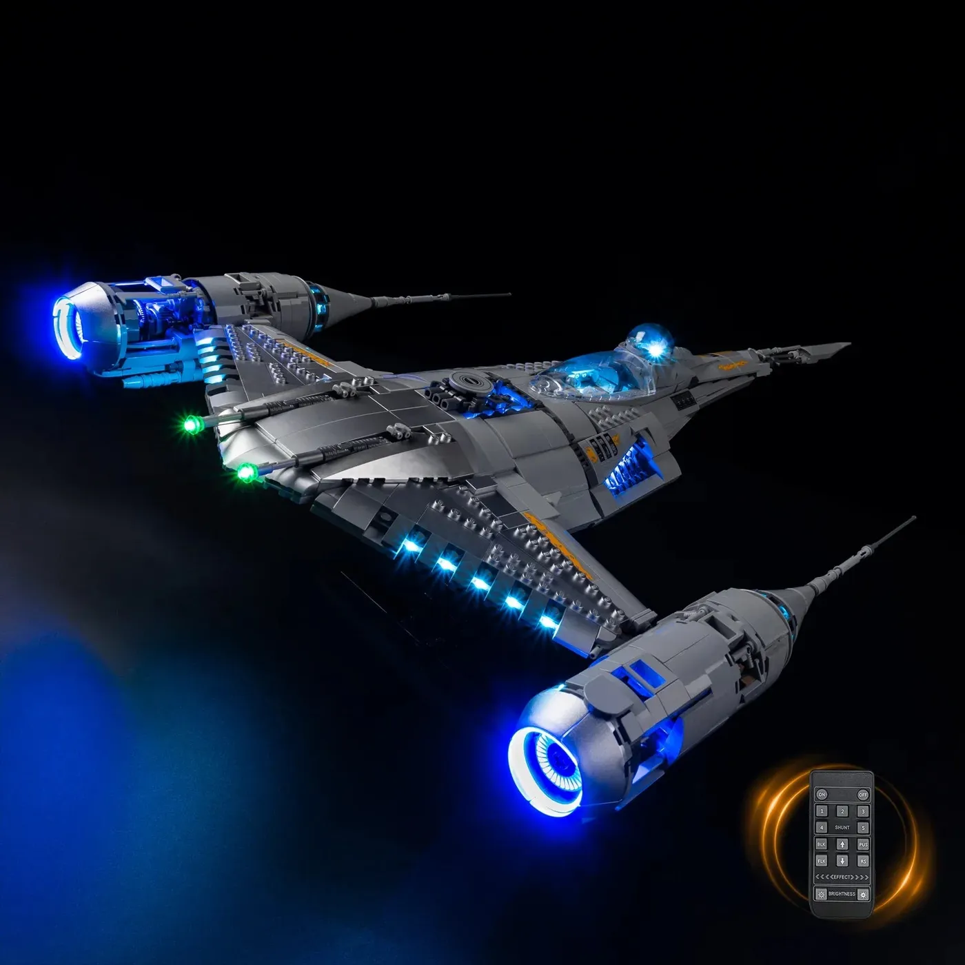 Premium-belysningskit kompatibelt med LEGO® Star Wars™ The Mandalorian's N-1 Starfighter™ 75442 — 18