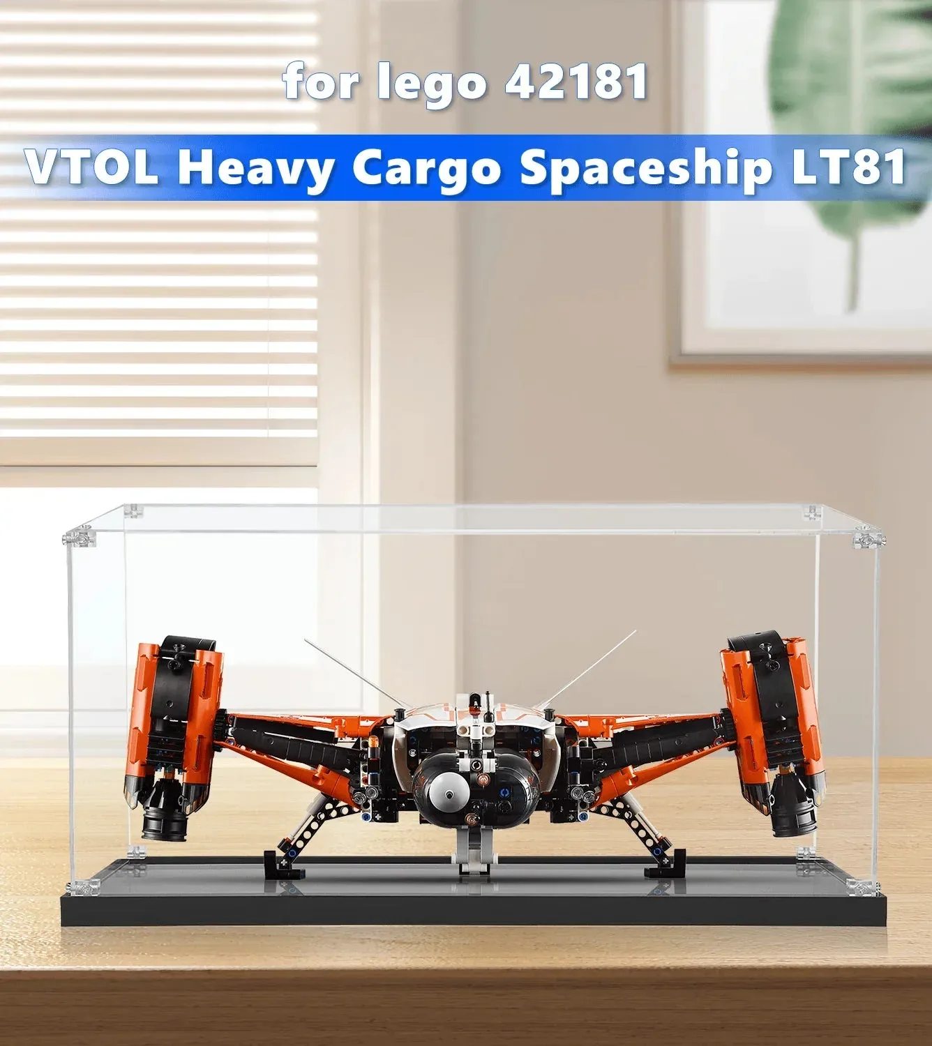 Display case for LEGO® Technic™ VTOL Heavy Cargo Spaceship LT81 (42181) — 2
