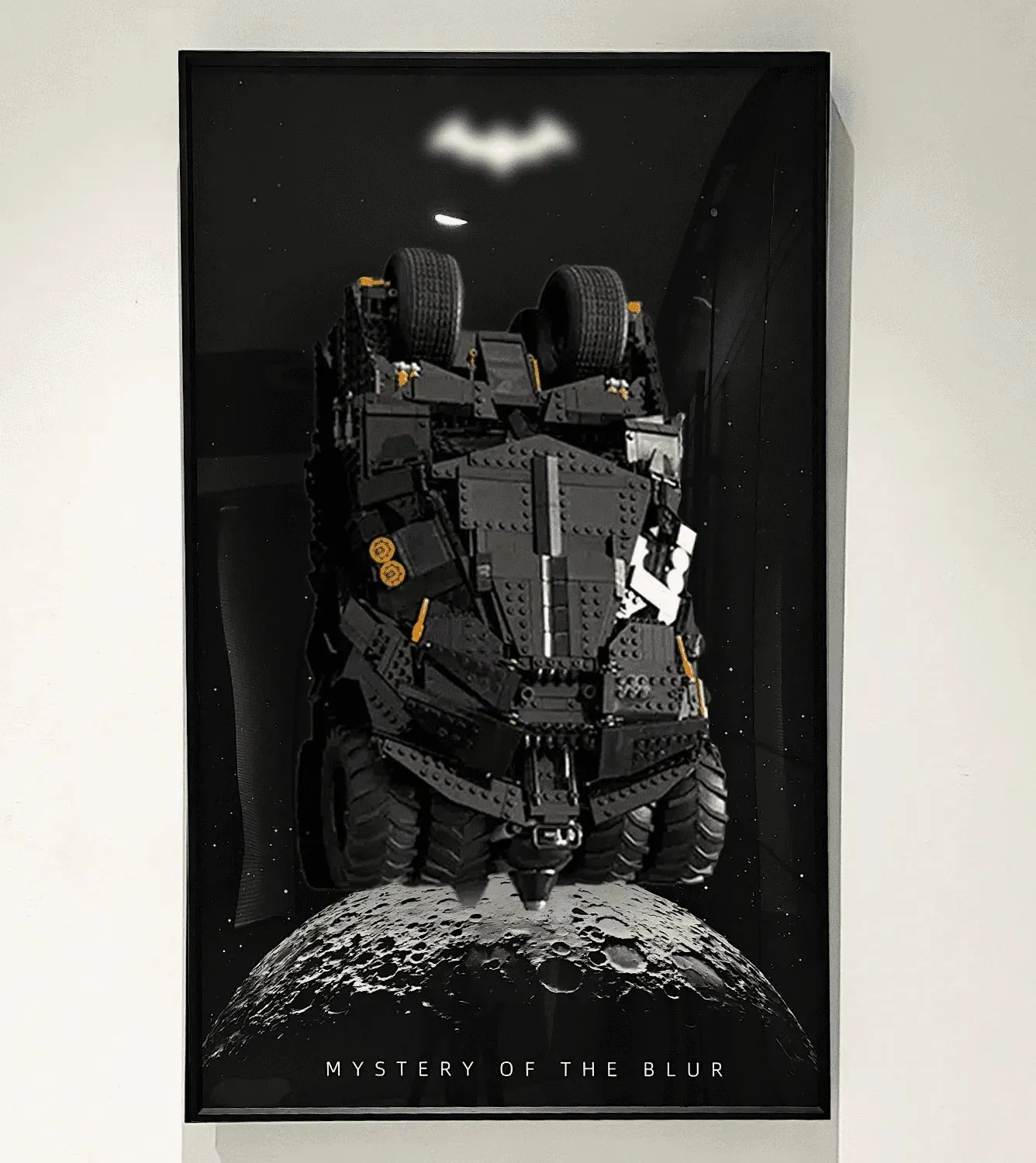 Väggmonterad displayram för Lego DC Batman Batmobile Tumbler 76240 – ikonisk bil
