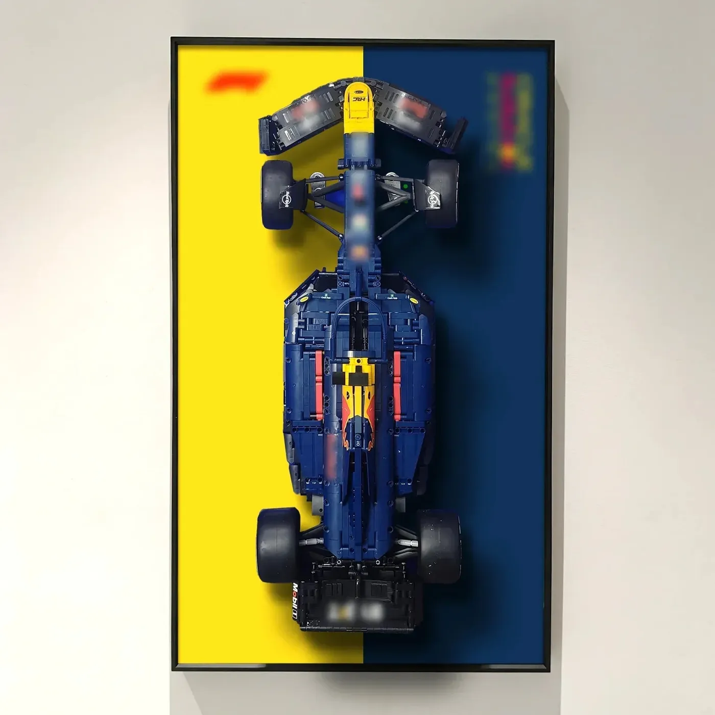Wall display frame for LEGO Oracle Red Bull Racing RB20 F1 Car 42206 — 20