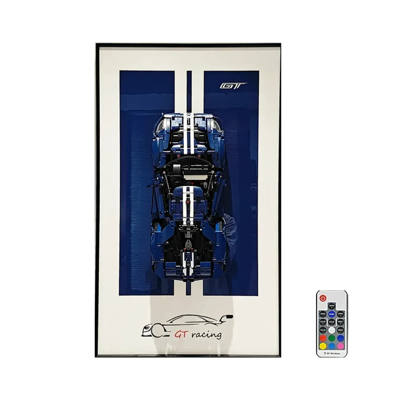 Väggmonterad displaytavla för LEGO 42154 Technic™ 2022 Ford GT LEGO-bil — 18