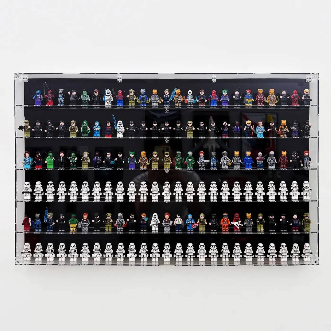 Monter för LEGO® minifigurer | Universell monter i 6 nivåer (rymmer 150 figurer)