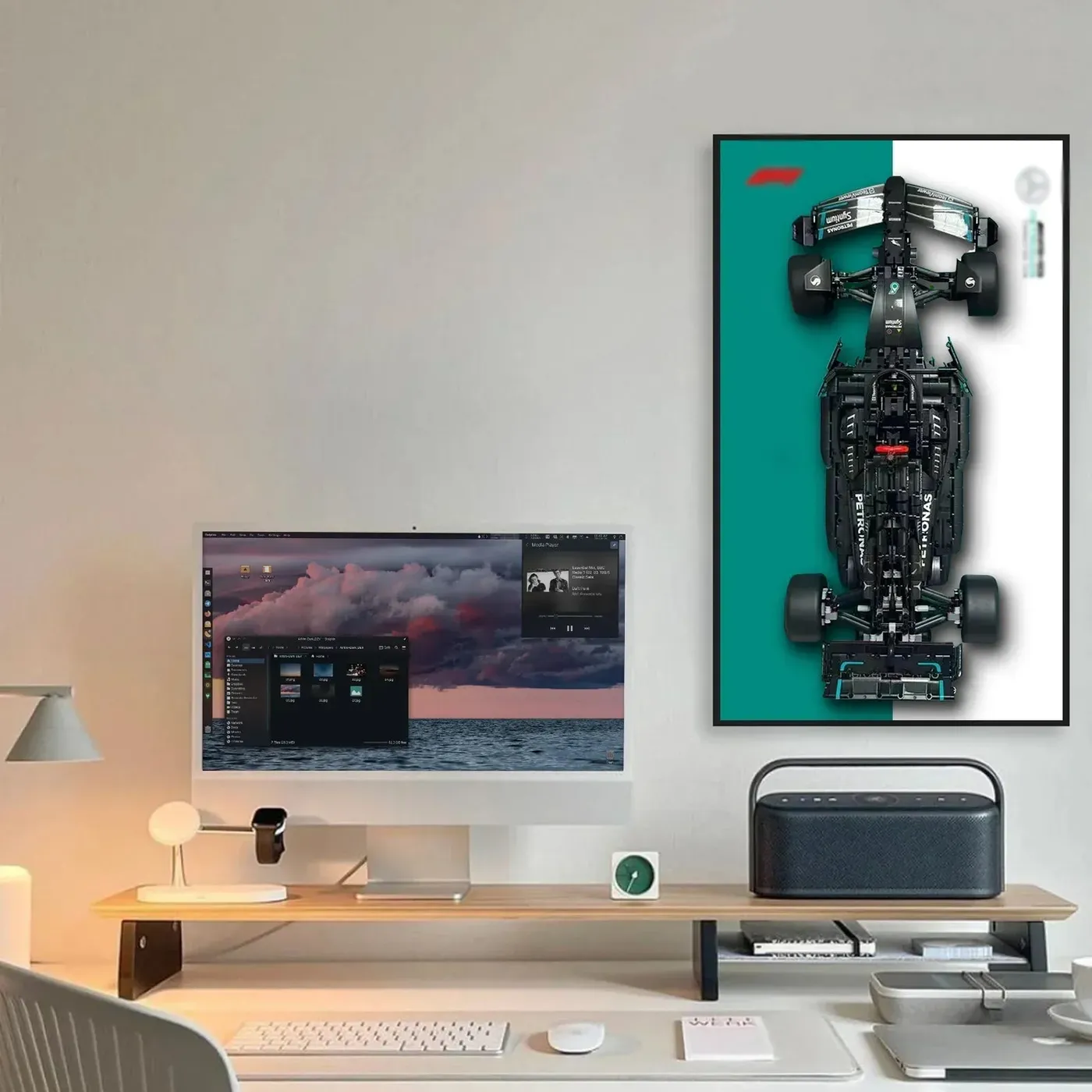 [Seria SplitBackdrop™] Ramka ścienna do samochodów F1 LEGO Technic — 15