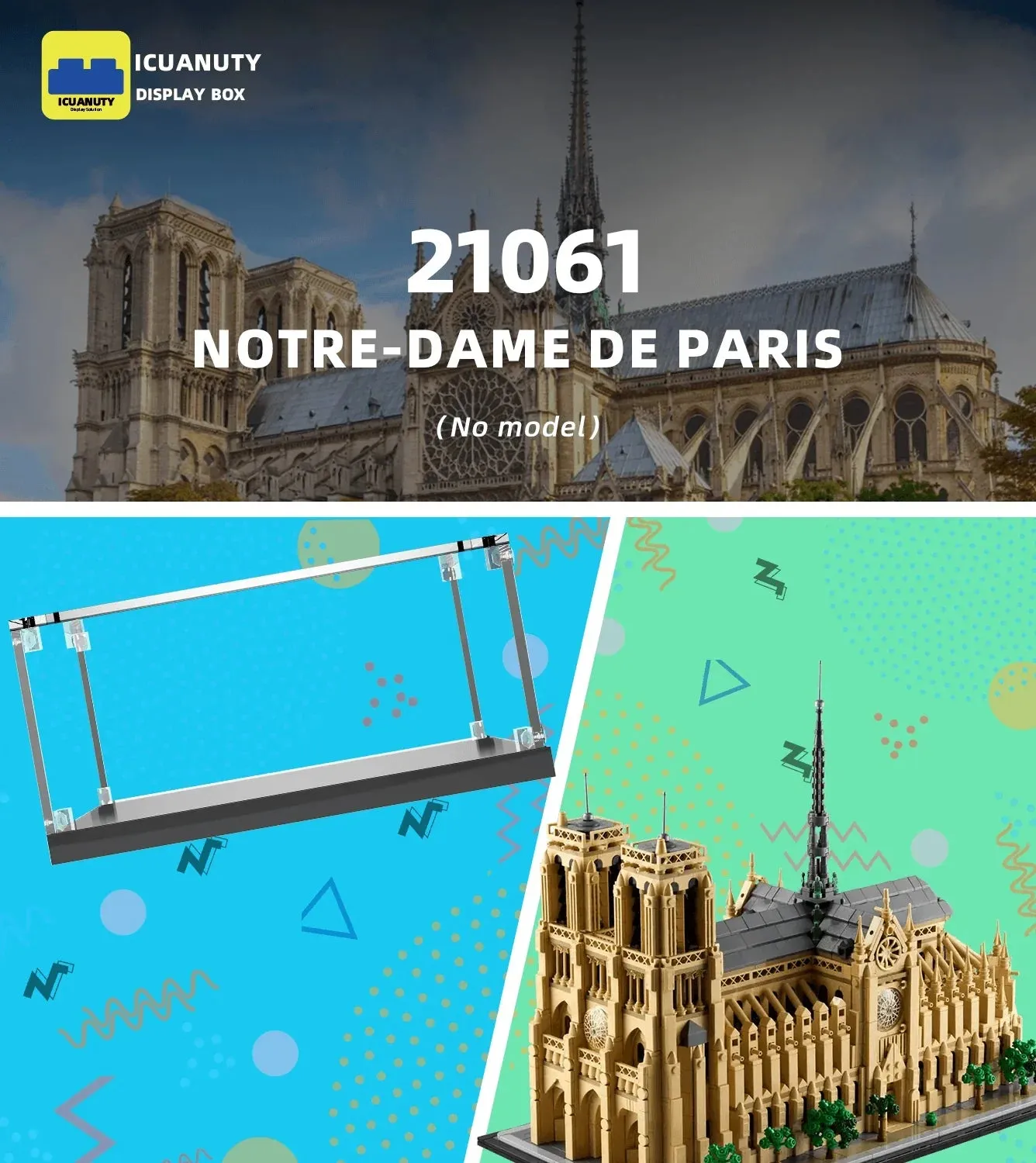 Eksponavimo dėžė LEGO Architecture Notre-Dame de Paris 21061 — 6