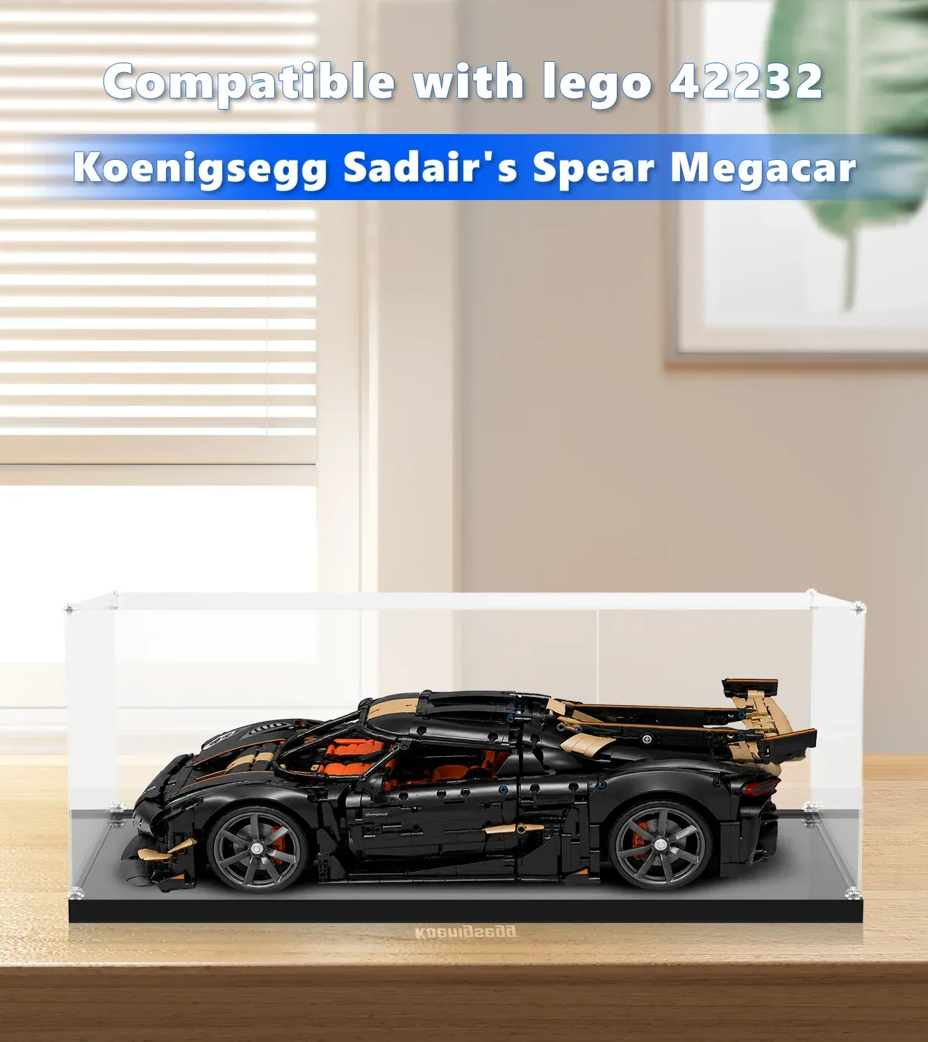 Vitrine für LEGO Technic™ Koenigsegg Sadair's Spear Megacar 42232 — 3