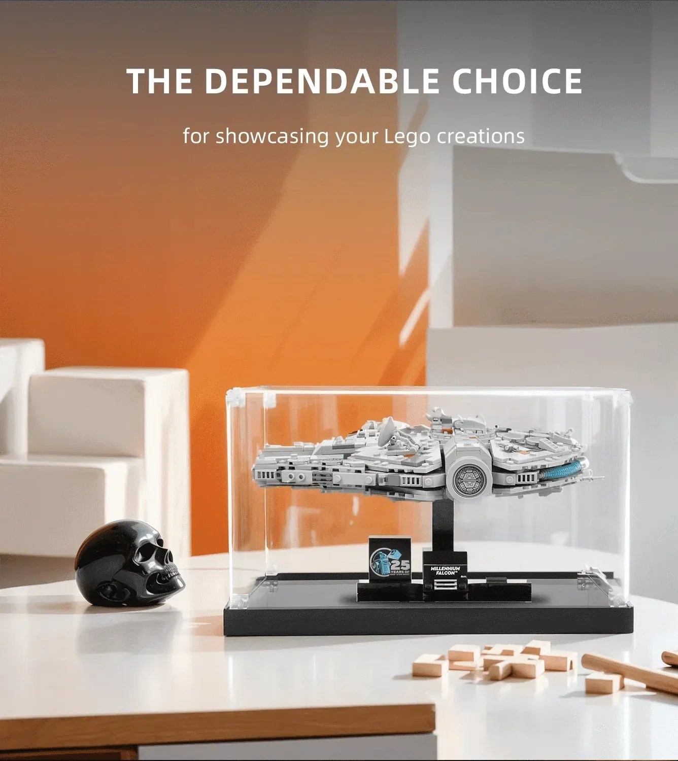 Vitrine für LEGO Star Wars Millennium Falcon 75375 — 3