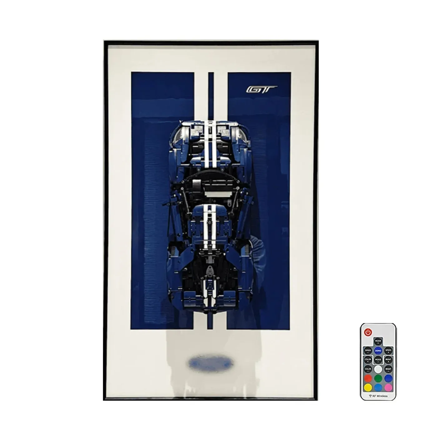 Väggmonterad displaytavla för LEGO 42154 Technic™ 2022 Ford GT LEGO-bil — 12
