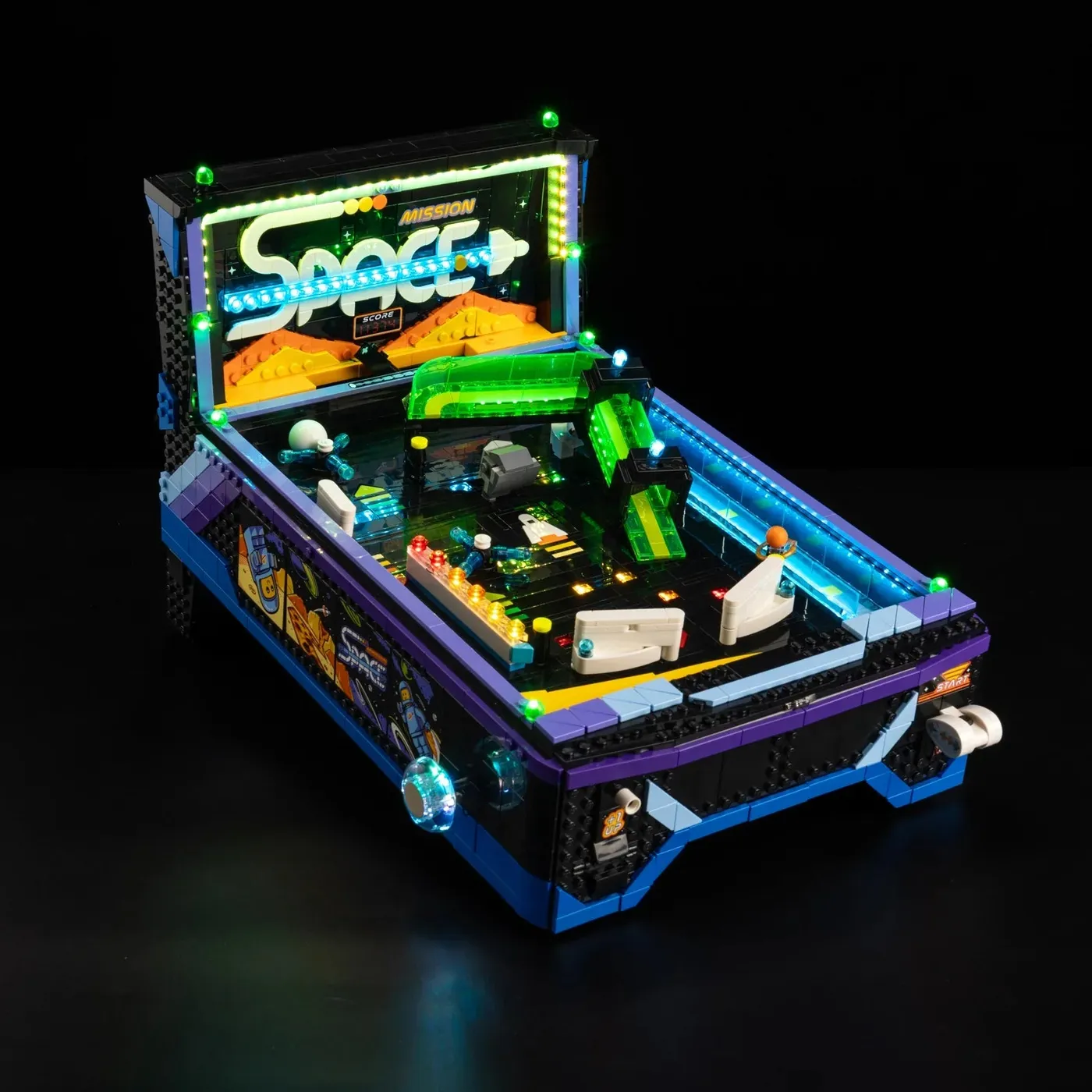 Premium-Beleuchtungsset kompatibel mit LEGO® Icons Arcade Pinball Machine 11374 — 12