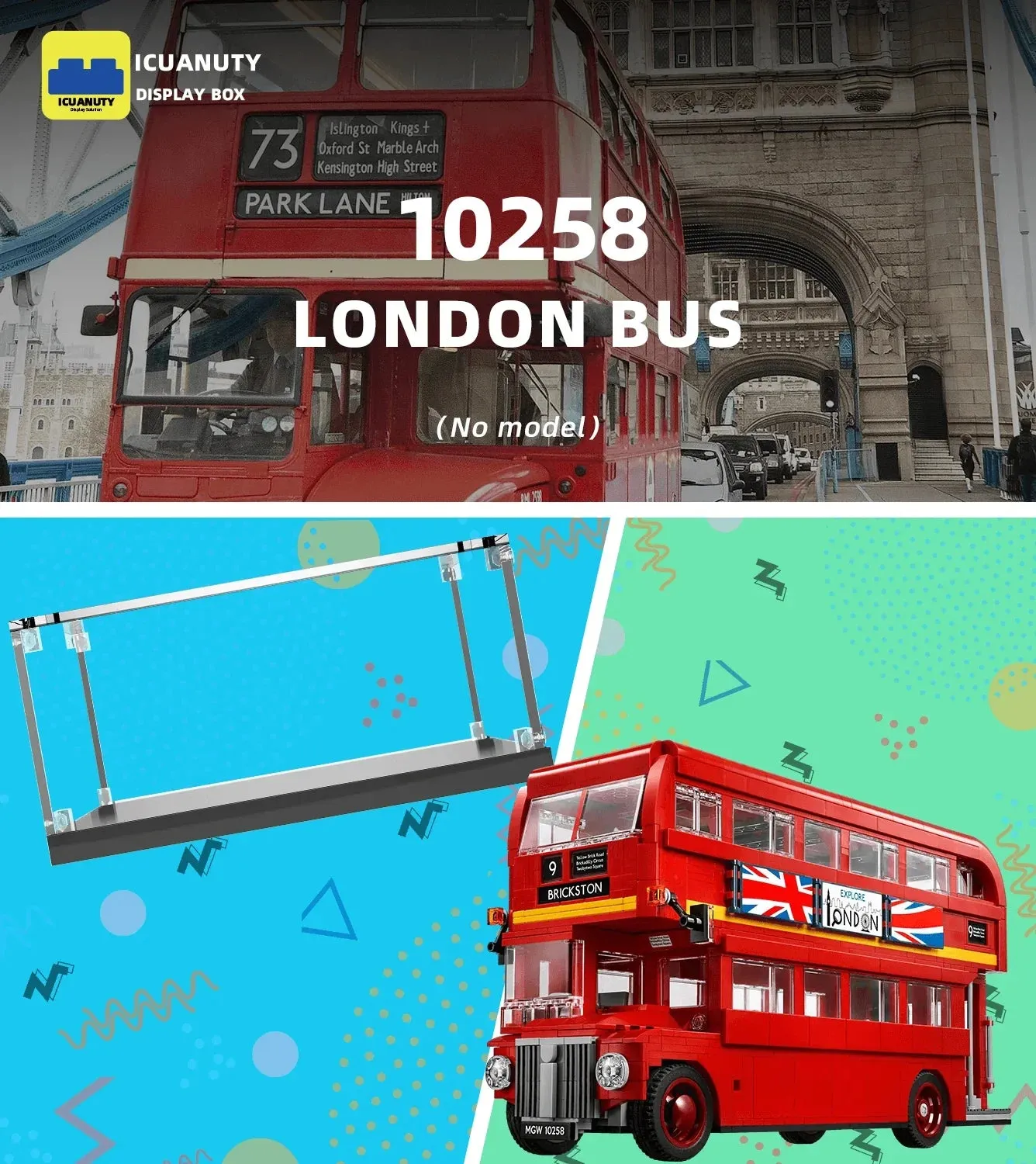 Vitrine für Lego London Bus 10258 — 6