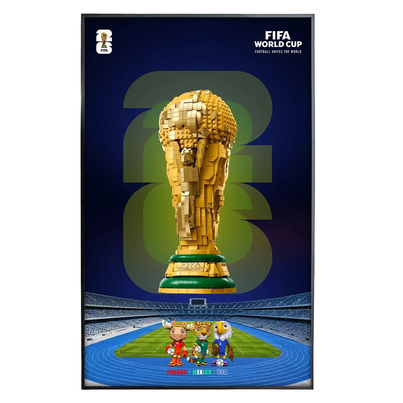 Wall Display Frame for LEGO® Editions FIFA World Cup™ Official Trophy 43020